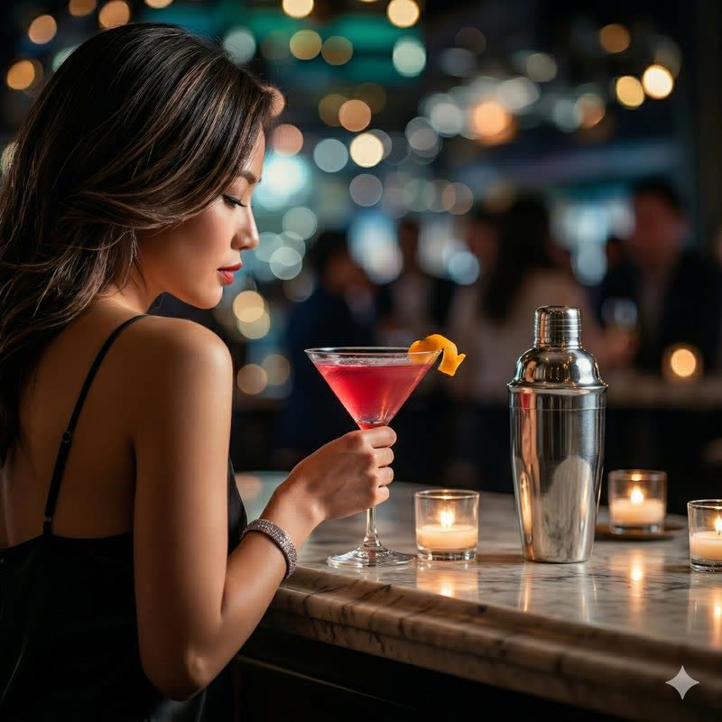 Cosmopolitan with Üla Orange Liqueur